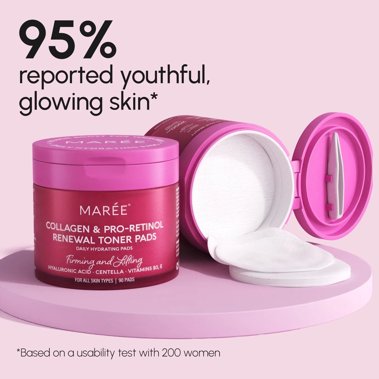 Collagen & Retinol Toner Pads — Anti-Aging Daily Exfoliating Treatment