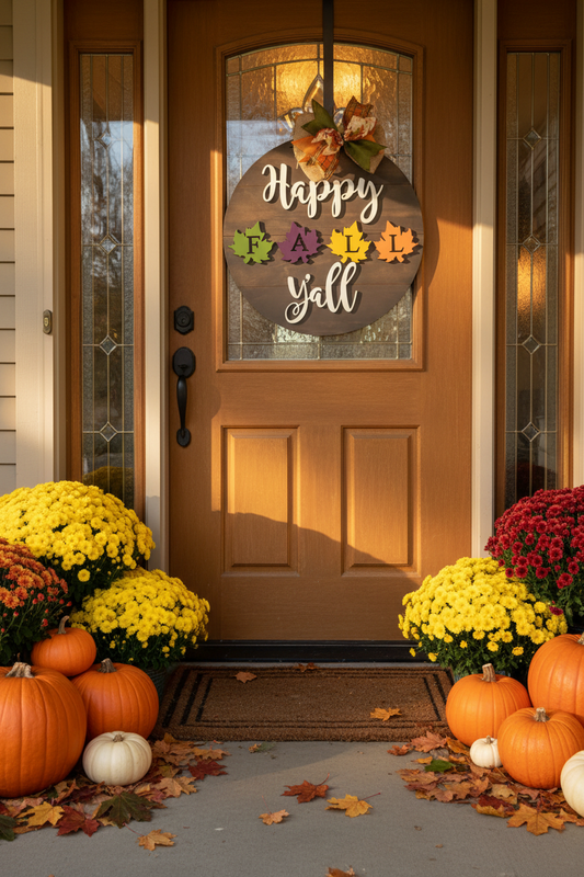 Happy Fall Y'all Door Hanger Lifestyle