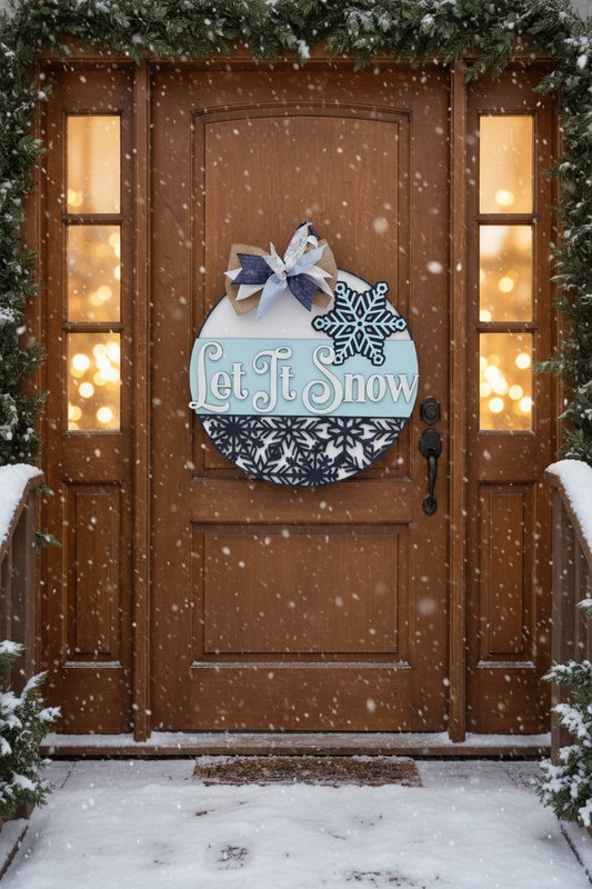 Let It Snow Door Hanger Lifestyle