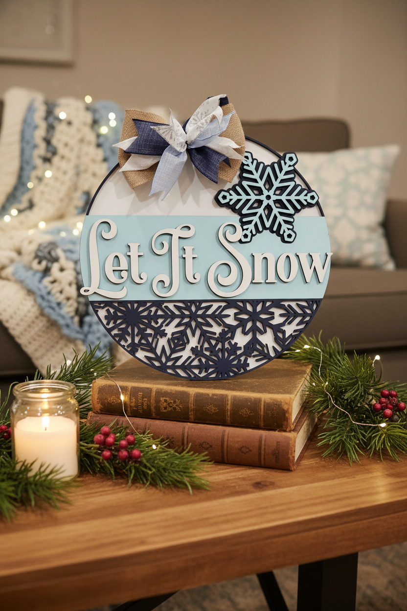 Let It Snow Tabletop Lifestyle