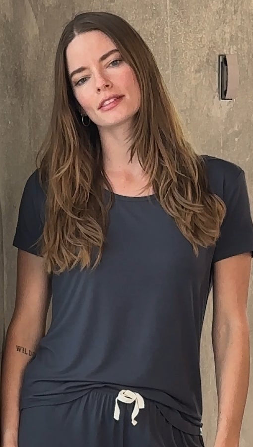 Women's Bamboo Lounge Set — Buttery-Soft T-Shirt & Shorts for Ultimate Comfort