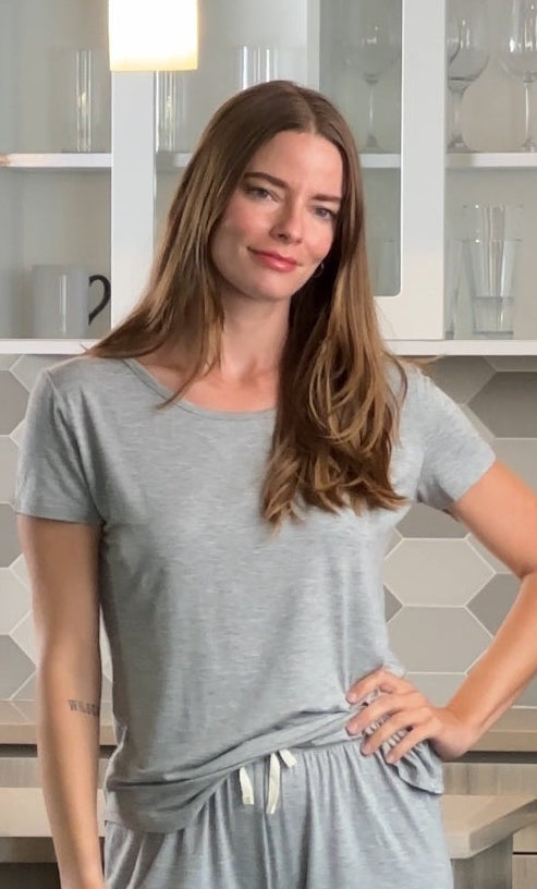 Women's Bamboo Lounge Set — Buttery-Soft T-Shirt & Shorts for Ultimate Comfort