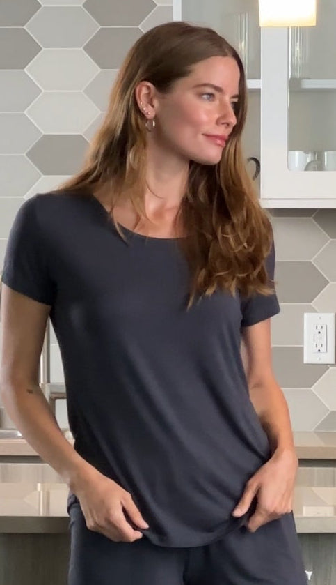 Women's Bamboo Lounge Set — Buttery-Soft T-Shirt & Shorts for Ultimate Comfort